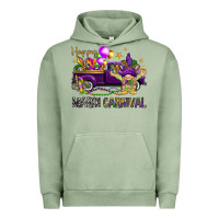 Pigment Oil Green Happy Mardi carnival with truck Urban Hoodie - HowdyJamesFarm
