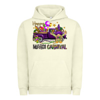 Pigment Pistachio Happy Mardi carnival with truck Urban Hoodie - HowdyJamesFarm