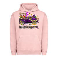 Pigment Salmon Happy Mardi carnival with truck Urban Hoodie - HowdyJamesFarm