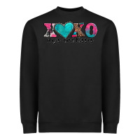 Black xoxo hugs and kisses valentines day Heavyweight Sweatshirt - AdoDesignShop