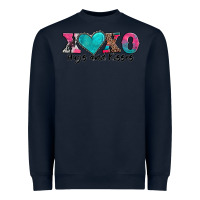 Navy xoxo hugs and kisses valentines day Heavyweight Sweatshirt - AdoDesignShop
