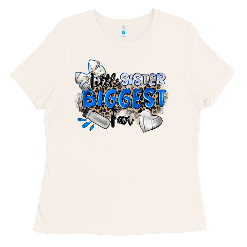 Little Sister Biggest Fan Volleyball Ladies Tee by Zillion Design Studio | Teevron
