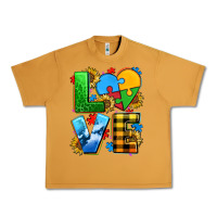 Peanut Butter love with heart sunflower Urban Heavy Tee - AdoDesignShop