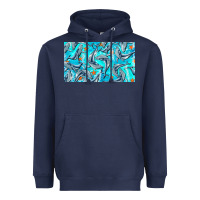 Navy humpback whale  cup Heavyweight Hoodie - BarkalooDesign