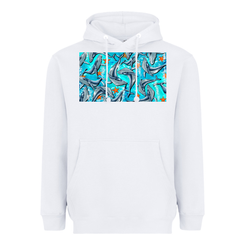 Humpback Whale  Cup Heavyweight Hoodie by BarkalooDesign | Teevron
