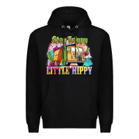 Black stay trippy little hippy Premium Hoodie - NancyCooperArtShop