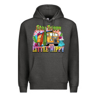 Charcoal Heather stay trippy little hippy Premium Hoodie - NancyCooperArtShop