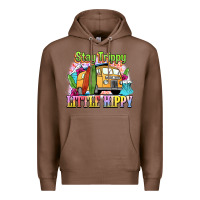Chestnut stay trippy little hippy Premium Hoodie - NancyCooperArtShop