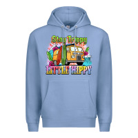 Colony Blue stay trippy little hippy Premium Hoodie - NancyCooperArtShop