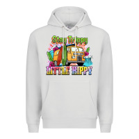Dove Grey stay trippy little hippy Premium Hoodie - NancyCooperArtShop
