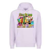 Lilac stay trippy little hippy Premium Hoodie - NancyCooperArtShop