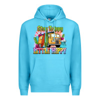 Ocean Blue stay trippy little hippy Premium Hoodie - NancyCooperArtShop
