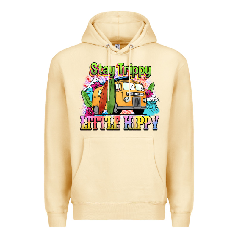 Stay Trippy Little Hippy Premium Hoodie by NancyCooperArtShop | Teevron