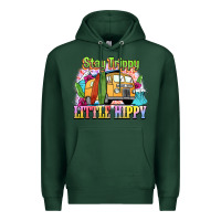 Sports Green stay trippy little hippy Premium Hoodie - NancyCooperArtShop