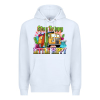 White stay trippy little hippy Premium Hoodie - NancyCooperArtShop