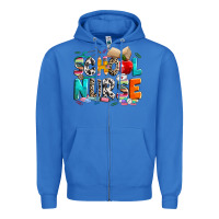 True Royal school nurse Zipper Hoodie - NancyCooperArtShop