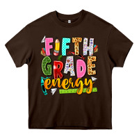 Chocolate Brown fifth grade energy Heavy Core Tee - texasbilliewilder