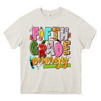 Cream fifth grade energy Heavy Core Tee - texasbilliewilder