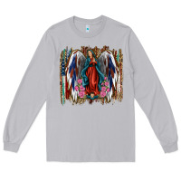 Moon Dust Lady of Guadalupe 4th of july Long Sleeve Tee - Jasminsmagicworld