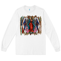 White Lady of Guadalupe 4th of july Long Sleeve Tee - Jasminsmagicworld