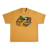 Peanut Butter bulldozer leopard cactus sunflower Urban Heavy Tee - Artiststas