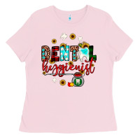 Bubblegum Pink Christmas dental hygienist Ladies Tee - JahusDesignShop