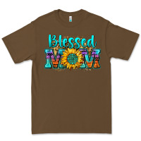 Cacao blessed mom sunflower Premium Tee - Zillion Design Studio