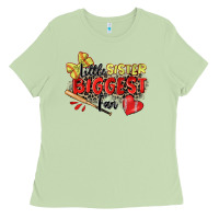 Matcha little sister biggest fan softball Ladies Tee - Zillion Design Studio