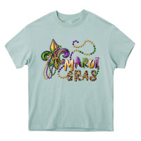 Arona mardi gras fleur de lis and beads Heavy Core Tee - RanaPortraitStore