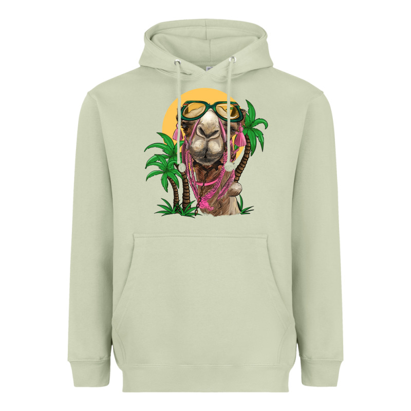Camel With Oasis Heavyweight Hoodie by BarkalooDesign | Teevron
