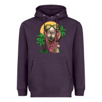 Plum camel with oasis Heavyweight Hoodie - BarkalooDesign