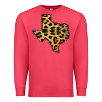 Cardinal Western Texas Map Leopard Pattern Premium Sweatshirt - Bettercallsaul