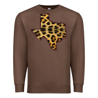 Chestnut Western Texas Map Leopard Pattern Premium Sweatshirt - Bettercallsaul