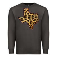 Smoke Western Texas Map Leopard Pattern Premium Sweatshirt - Bettercallsaul