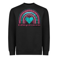 Valentine's Day Rainbow Let All That You Do Be Done In Love 1 Corinthi Heavyweight Sweatshirt | Teevron