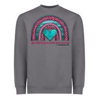 Storm valentine's day rainbow let all that you do be done in love 1 corinthi Heavyweight Sweatshirt - AdoDesignShop