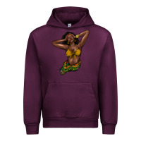Mauve Wine Black woman Urban Hoodie - HowdyJamesFarm