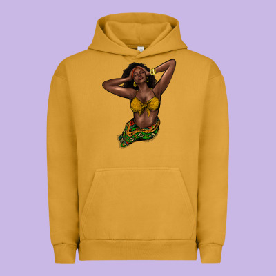 Black Woman Urban Hoodie Designed By Howdyjamesfarm