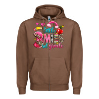 Chestnut little miss third grade Zipper Hoodie - NancyCooperArtShop