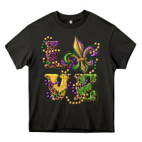 Asphalt love fleur de lis Heavy Core Tee - RanaPortraitStore