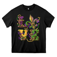 Black love fleur de lis Heavy Core Tee - RanaPortraitStore
