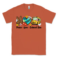 Copper peace love school bus Classic Tee - NancyCooperArtShop