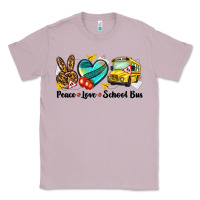 Lilac peace love school bus Classic Tee - NancyCooperArtShop