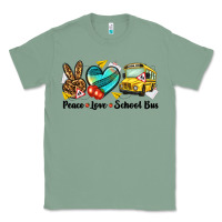 Sage peace love school bus Classic Tee - NancyCooperArtShop