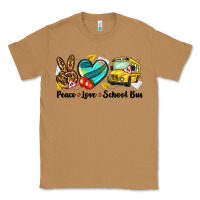 Toasted Coconut peace love school bus Classic Tee - NancyCooperArtShop