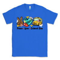True Royal peace love school bus Classic Tee - NancyCooperArtShop