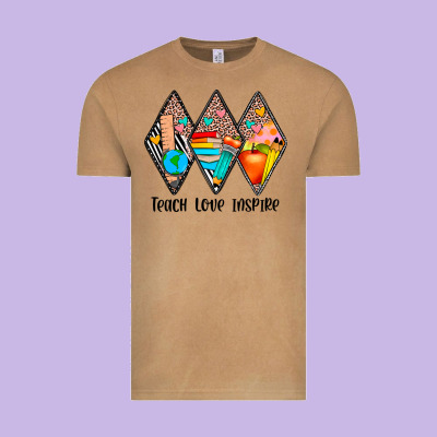 Teach Love Inspire Vintage Tee Designed By Jahusdesignshop