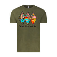 Vintage Olive teach love inspire Vintage Tee - JahusDesignShop