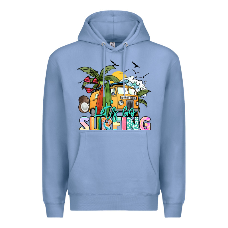 Let's Go Surfing Premium Hoodie by NancyCooperArtShop | Teevron
