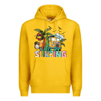 Lemon Let's go surfing Premium Hoodie - NancyCooperArtShop
